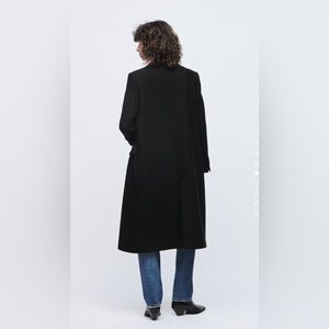 Black dress coat medium new